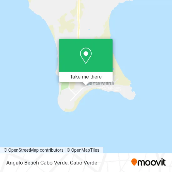 Angulo Beach Cabo Verde map
