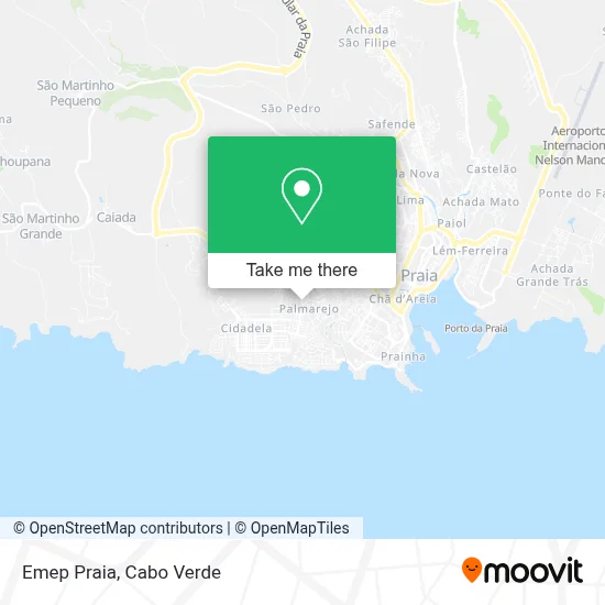 Emep Praia map