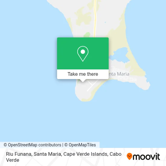 Riu Funana, Santa Maria, Cape Verde Islands map