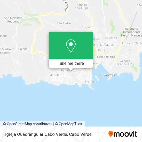 Igreja Quadrangular Cabo Verde map