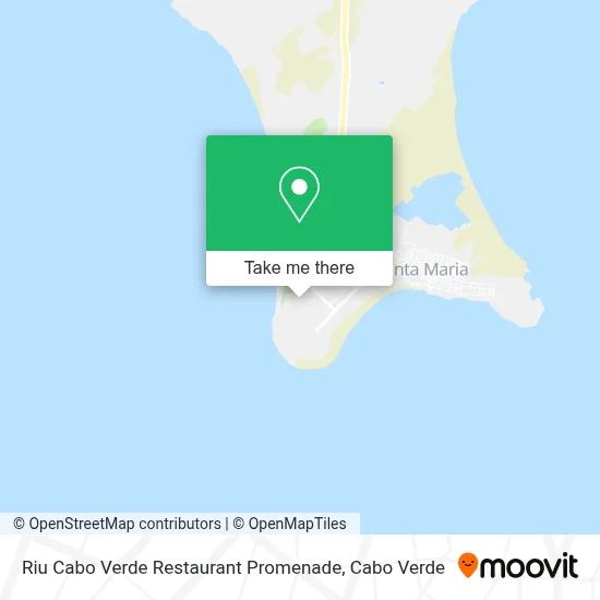 Riu Cabo Verde Restaurant Promenade map