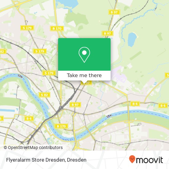 Карта Flyeralarm Store Dresden