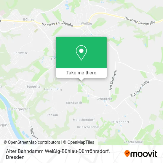 Карта Alter Bahndamm Weißig-Bühlau-Dürrröhrsdorf