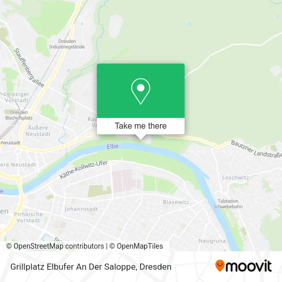Карта Grillplatz Elbufer An Der Saloppe