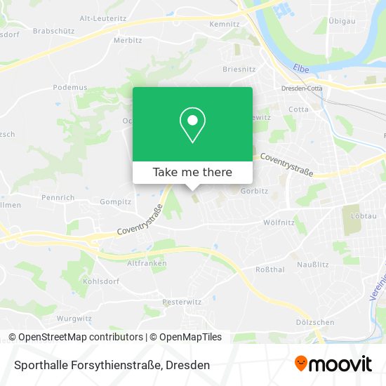 Sporthalle Forsythienstraße map