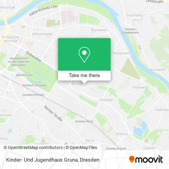 Карта Kinder- Und Jugendhaus Gruna