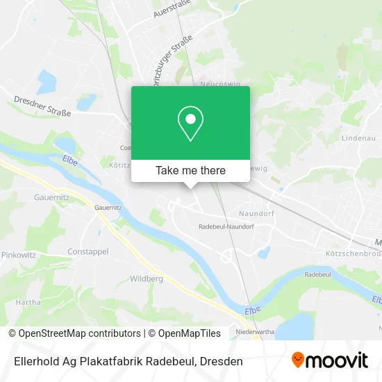 Карта Ellerhold Ag Plakatfabrik Radebeul