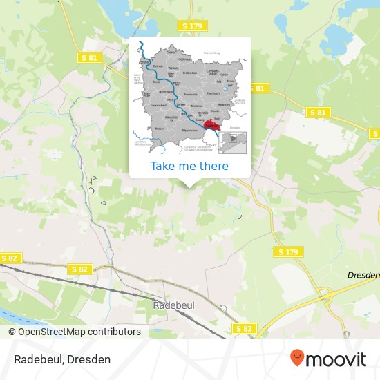 Radebeul map