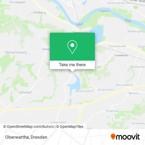 Карта Oberwartha