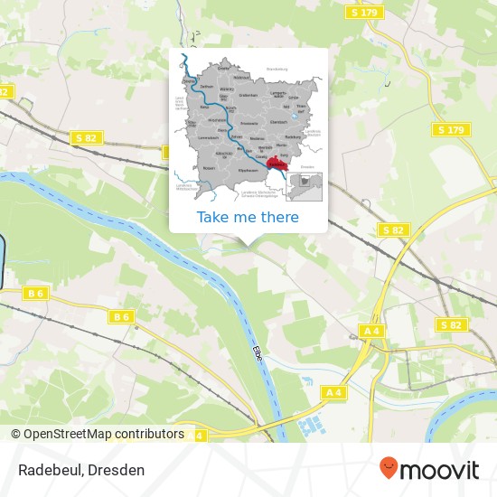 Карта Radebeul