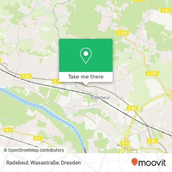 Radebeul, Wasastraße map