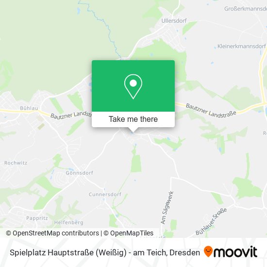 Spielplatz Hauptstraße (Weißig) - am Teich map