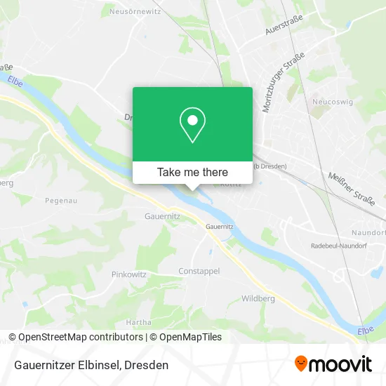 Карта Gauernitzer Elbinsel