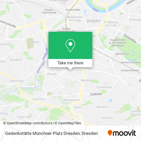 Gedenkstätte Münchner Platz Dresden map