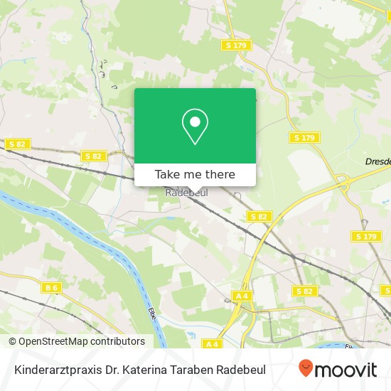 Kinderarztpraxis Dr. Katerina Taraben Radebeul map