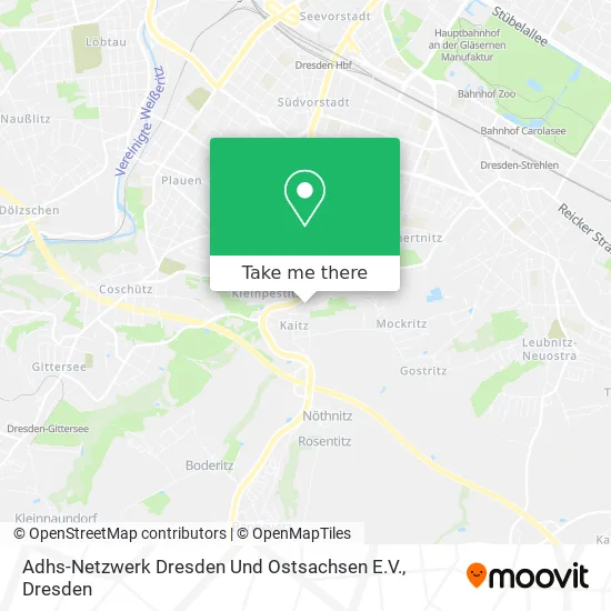 Карта Adhs-Netzwerk Dresden Und Ostsachsen E.V.