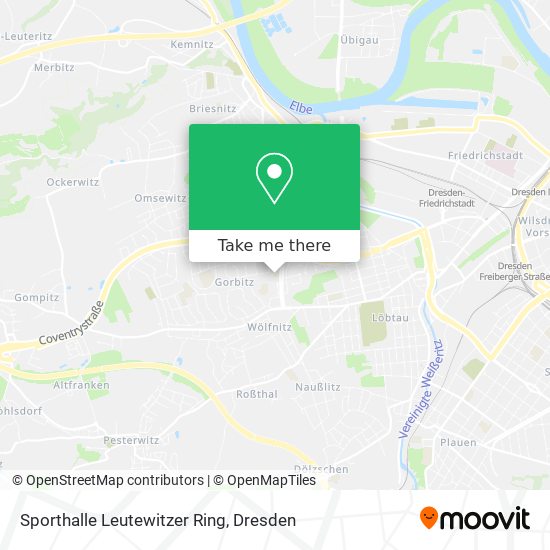Карта Sporthalle Leutewitzer Ring