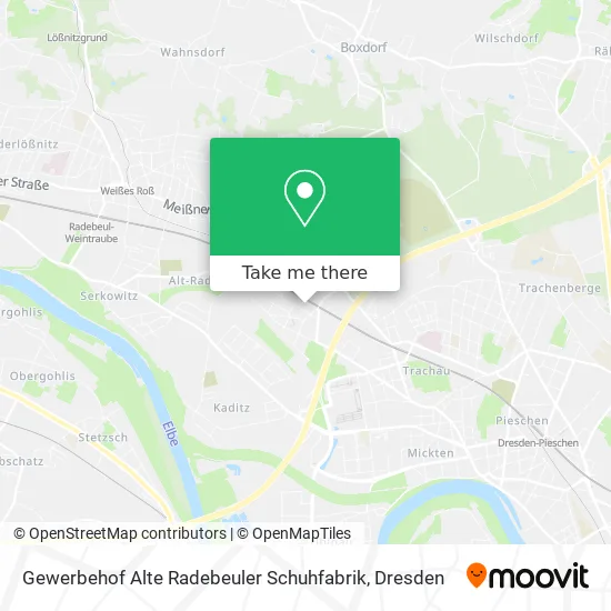 Карта Gewerbehof Alte Radebeuler Schuhfabrik