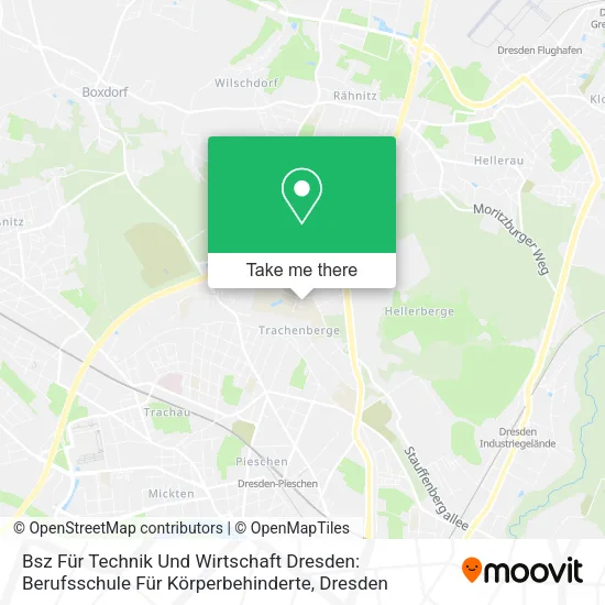 Карта Bsz Für Technik Und Wirtschaft Dresden: Berufsschule Für Körperbehinderte