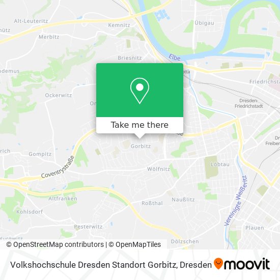 Volkshochschule Dresden Standort Gorbitz map