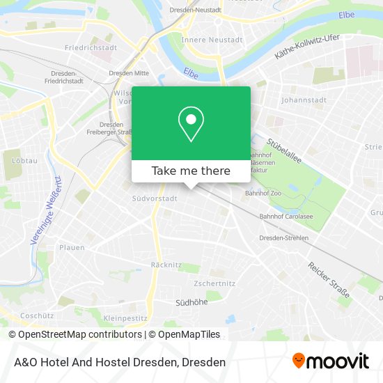 A&O Hotel And Hostel Dresden map