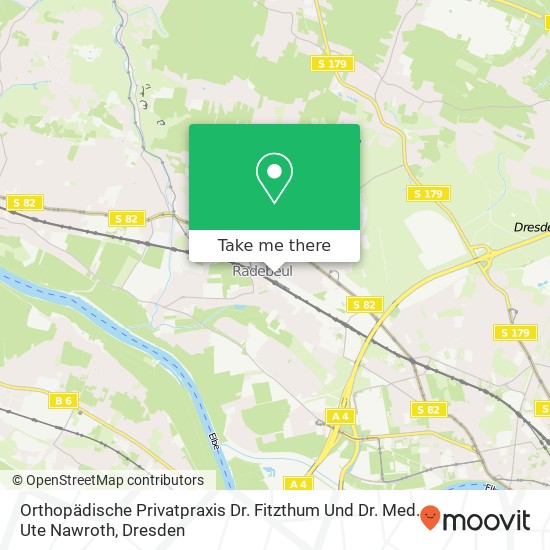 Карта Orthopädische Privatpraxis Dr. Fitzthum Und Dr. Med. Ute Nawroth