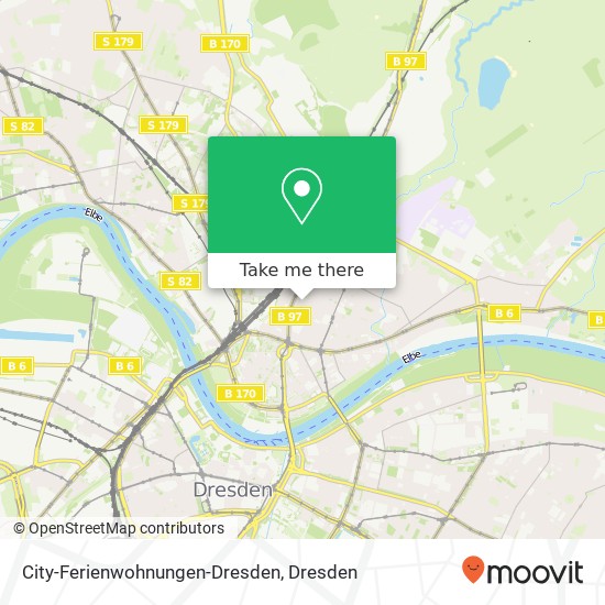 Карта City-Ferienwohnungen-Dresden