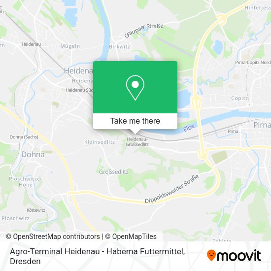 Карта Agro-Terminal Heidenau - Habema Futtermittel
