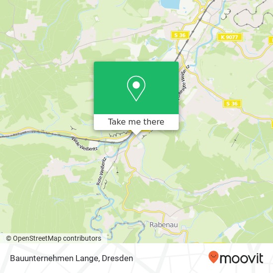 Bauunternehmen Lange map