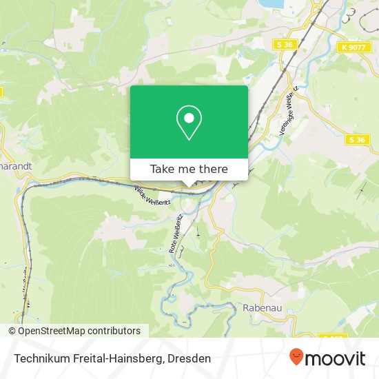 Technikum Freital-Hainsberg map