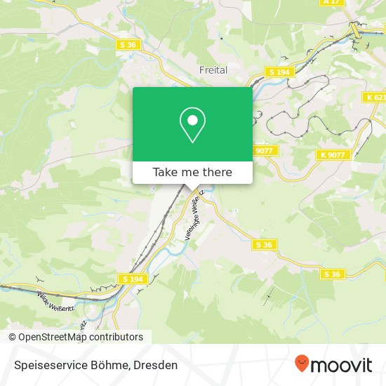 Speiseservice Böhme map