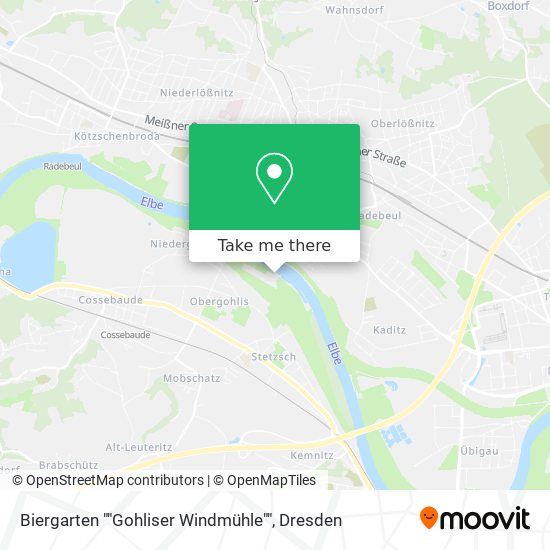 Biergarten ""Gohliser Windmühle"" map