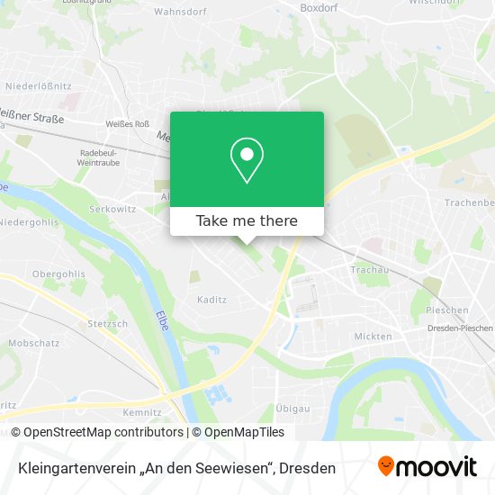 Kleingartenverein „An den Seewiesen“ map