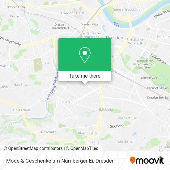 Карта Mode & Geschenke am Nürnberger Ei