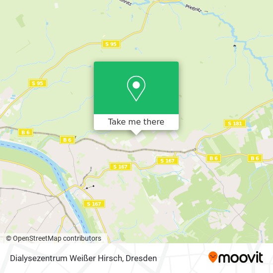 Dialysezentrum Weißer Hirsch map