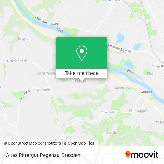 Altes Rittergut Pegenau map