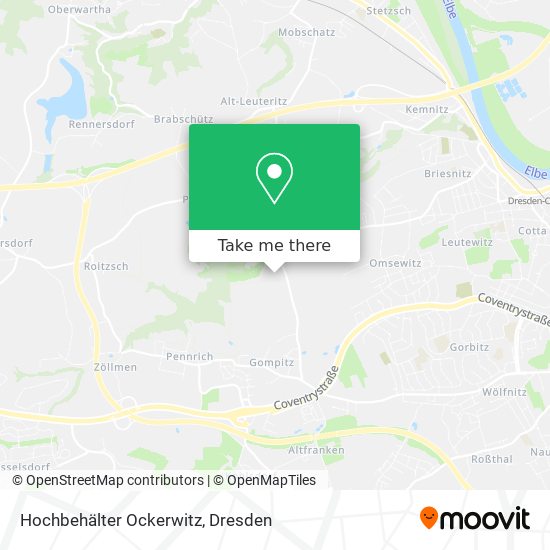 Hochbehälter Ockerwitz map
