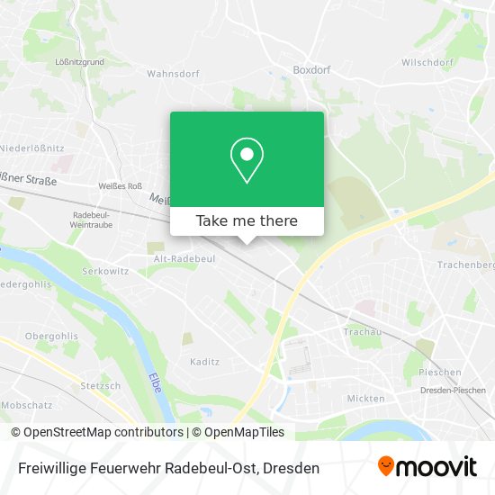 Freiwillige Feuerwehr Radebeul-Ost map