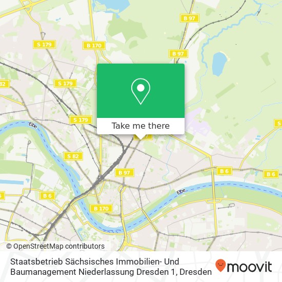 Карта Staatsbetrieb Sächsisches Immobilien- Und Baumanagement Niederlassung Dresden 1