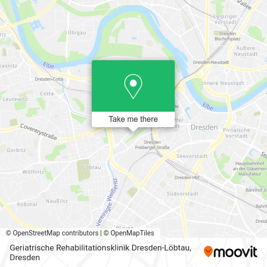 Карта Geriatrische Rehabilitationsklinik Dresden-Löbtau