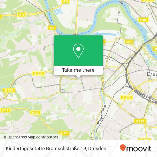 Карта Kindertagesstätte Bramschstraße 19