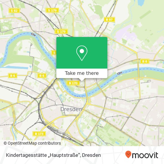 Карта Kindertagesstätte „Hauptstraße“