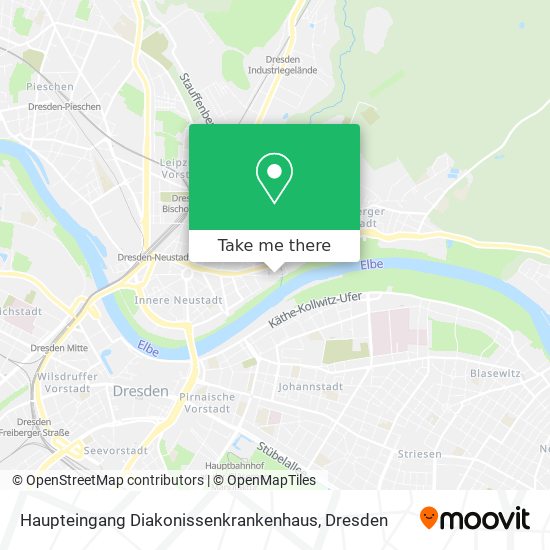 Haupteingang Diakonissenkrankenhaus map