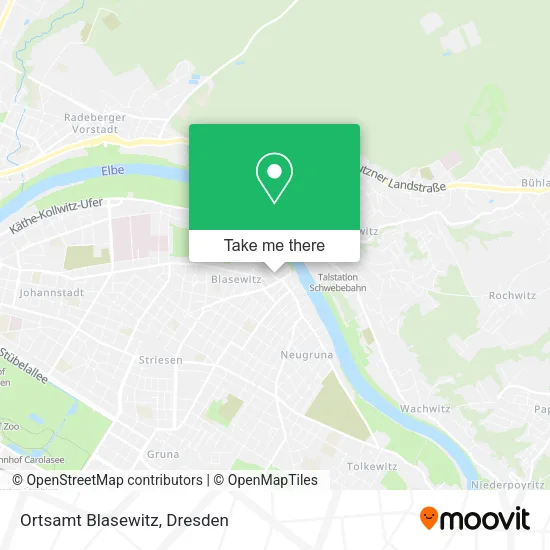 Карта Ortsamt Blasewitz