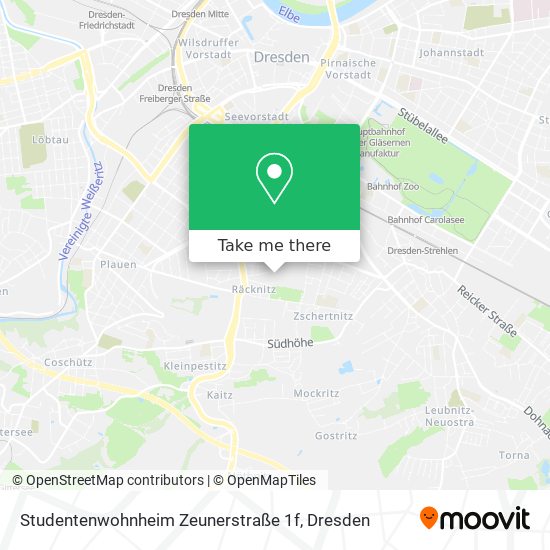 Studentenwohnheim Zeunerstraße 1f map