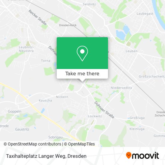Taxihalteplatz Langer Weg map