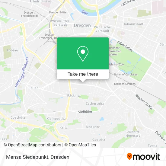 Карта Mensa Siedepunkt