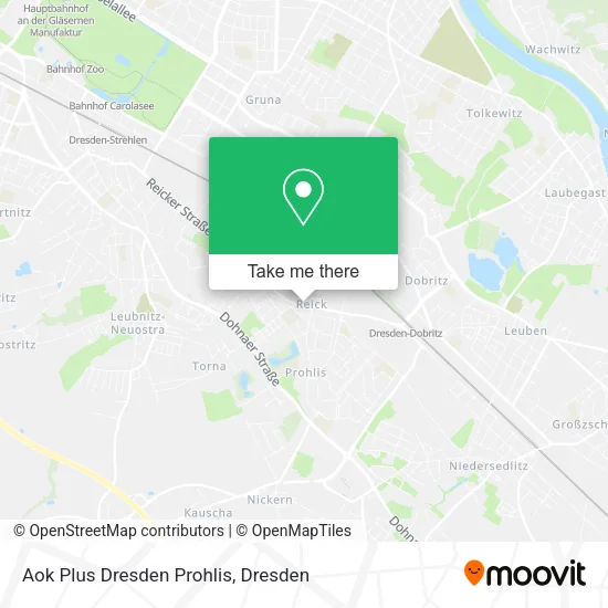 Карта Aok Plus Dresden Prohlis