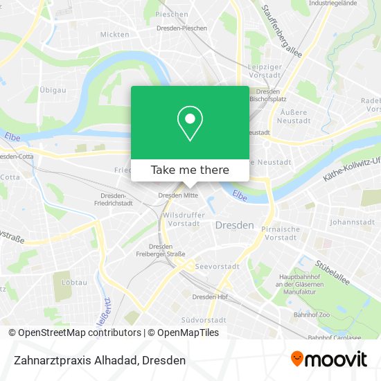 Zahnarztpraxis Alhadad map