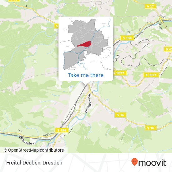 Freital-Deuben map